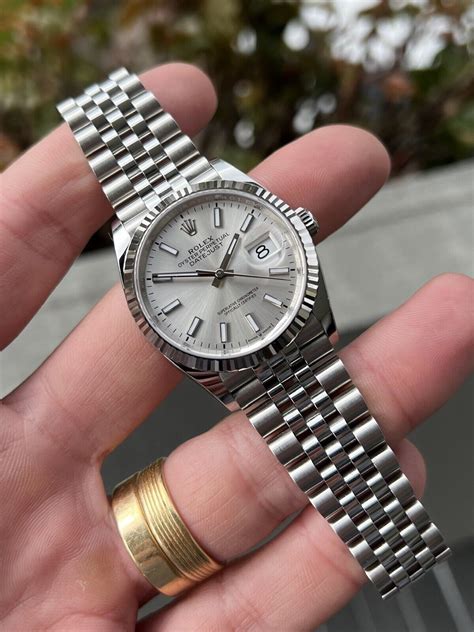 rolex datejust tuxedo face|rolex datejust 36 silver dial.